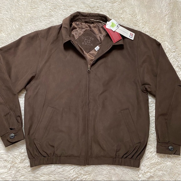 Cutter Buck Mens M Faux Suede Jacket 